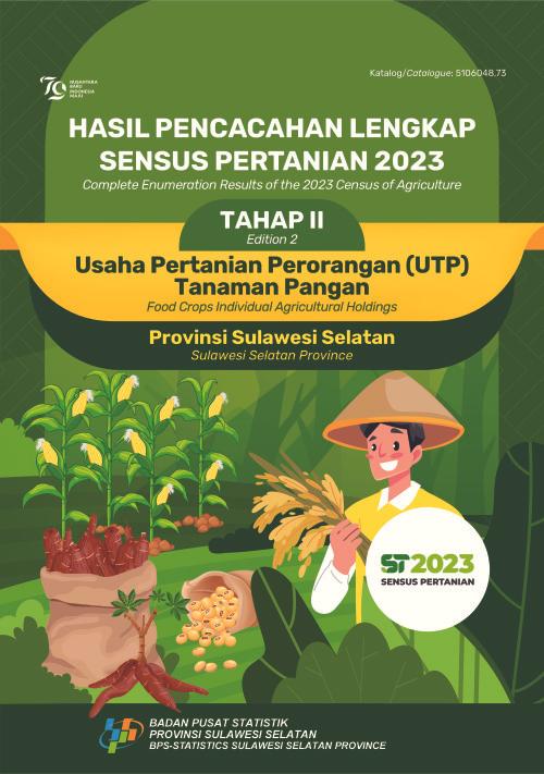 Hasil Pencacahan Lengkap Sensus Pertanian 2023 - Tahap II: Usaha Pertanian Perorangan (UTP) Tanaman Pangan Provinsi Sulawesi Selatan