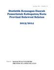 Statistik Keuangan Daerah Pemerintah Kabupaten/Kota Provinsi Sulawesi Selatan 2013/2014