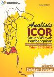 ICOR Analysis Development Area Unit South Sulawesi Province 2015-2019 South-South Region