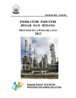 Indikator Industri Besar Dan Sedang Provinsi Sulawesi Selatan 2012