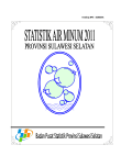 STATISTIK AIR MINUM 2011 PROVINSI SULAWESI SELATAN