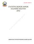 Import Export Statistics of South Sulawesi 2012