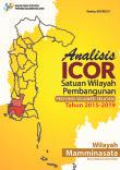 ICOR analysis Development Area Unit South Sulawesi Province 2015-2019: Mamminasata area