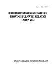 Direktori Perusahaan Konstruksi Provinsi Sulawesi Selatan 2013