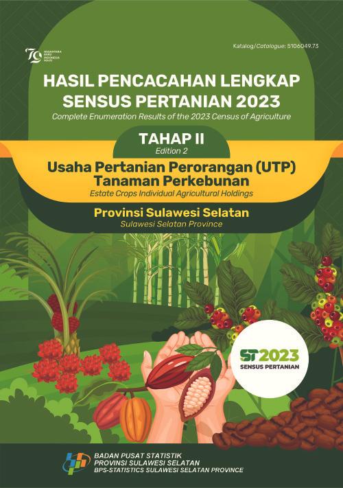 Hasil Pencacahan Lengkap Sensus Pertanian 2023 - Tahap II: Usaha Pertanian Perorangan (UTP) Tanaman Perkebunan Provinsi Sulawesi Selatan